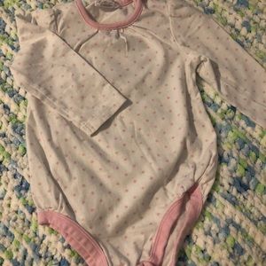 Pink Polka Dot Onesie